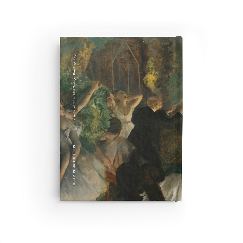 Edgar Degas - The Rehearsal of the Ballet Onstage: Notebook Journal