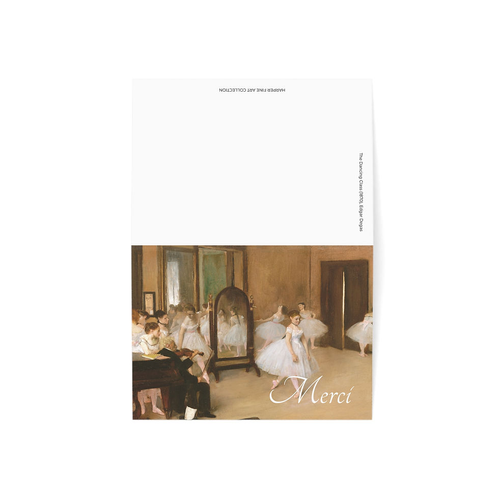 Edgar Degas - The Dancing Class : Merci, Thank You Cards - Set of 10 or 30