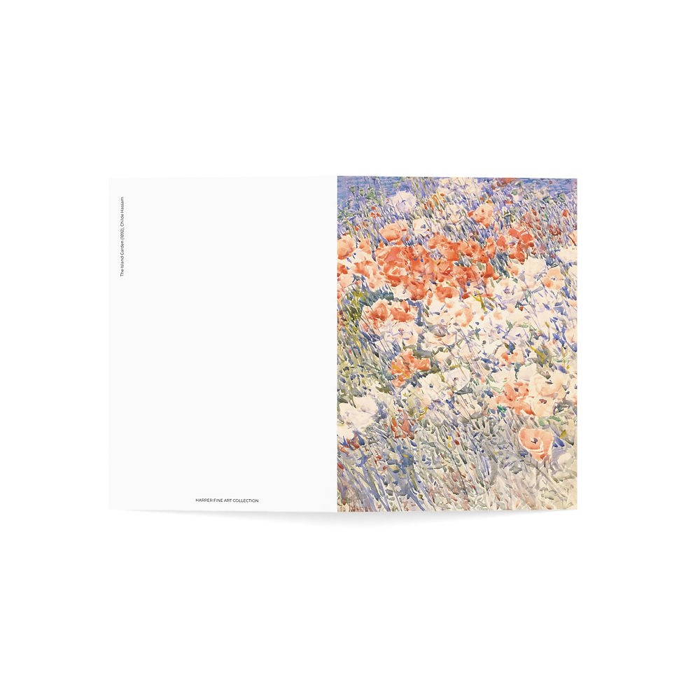 Childe Hassam - The Island Garden : Greeting Cards - Set of 10 or 30