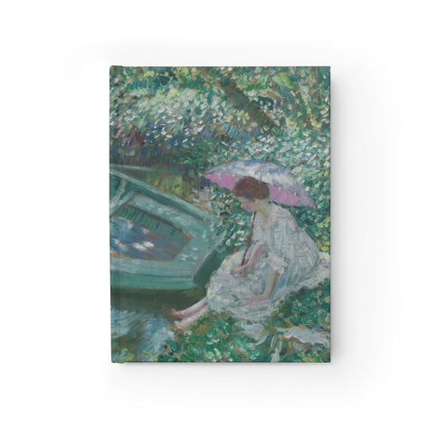 Frederick Carl Frieseke - Repose at Noonday  : Notebook  - Ruled Line