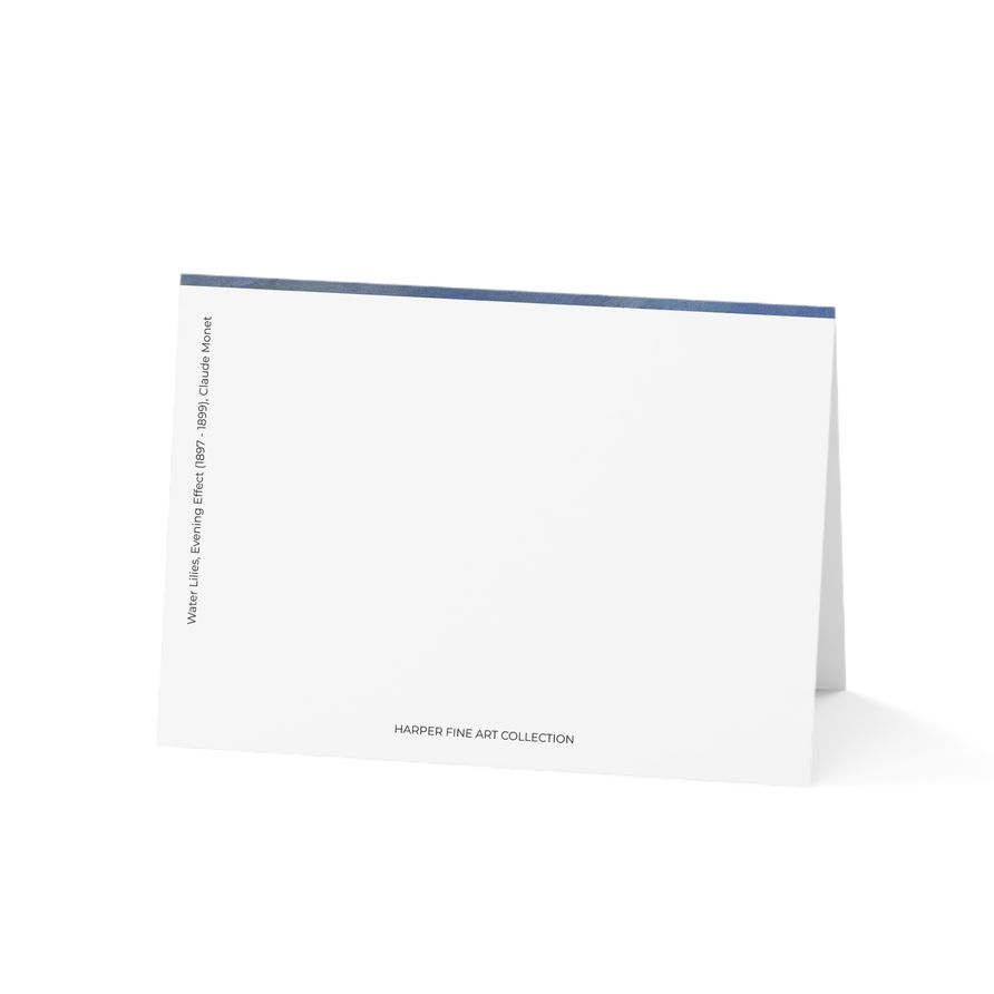 Claude Monet-Water Lilies, Evening Effect -Merci Cards Set of 10 or 30