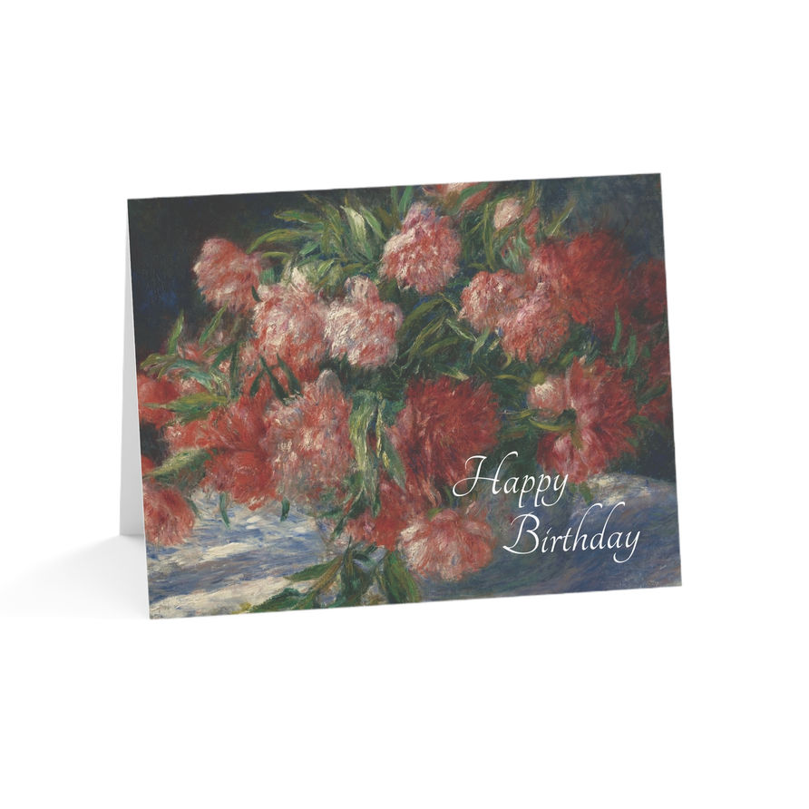 Pierre-Auguste Renoir - Peonies : Birthday Cards - Set of 10 or 30