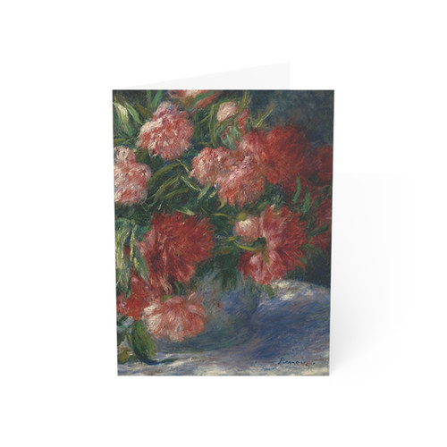 Auguste Renoir - Peonies : Greeting Card - Set of 10 or 30