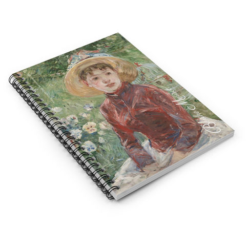 Berthe Morisot - Young Girl with Cage : Spiral Notebook - Ruled Line