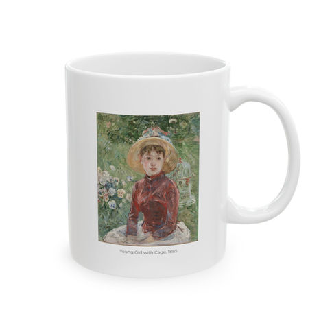 Berthe Morisot - Young Girl with Cage : Coffee Mug