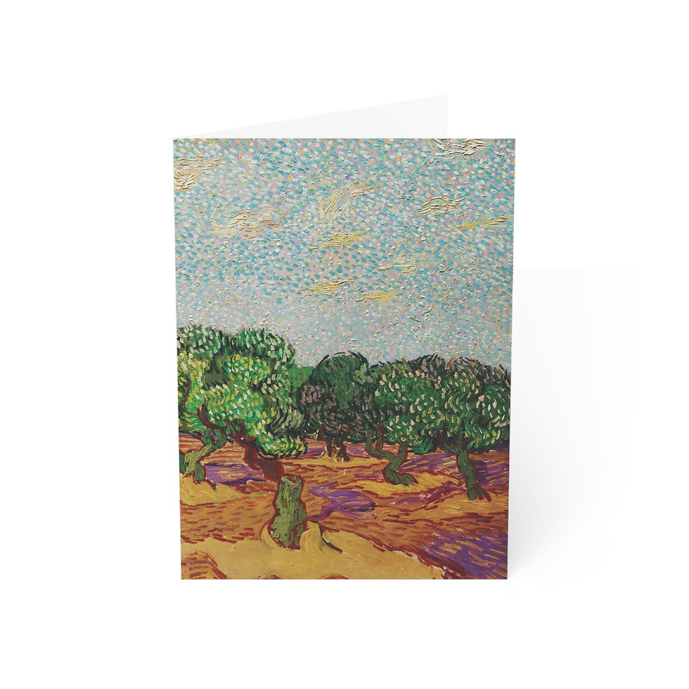 Greeting Cards _ Olive Trees by Vincent Van Gogh