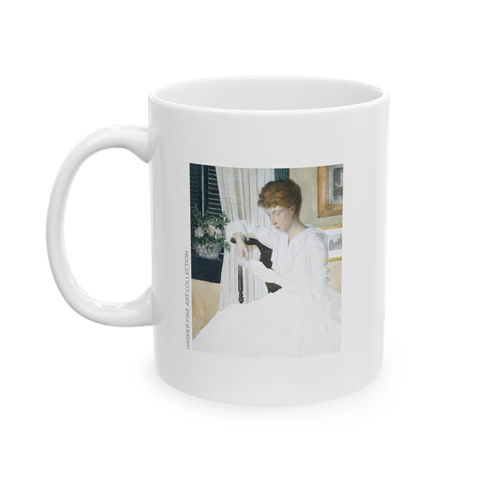 Julian Alden Weir - Anna Dwight Weir Reading a Letter : Coffee Mug