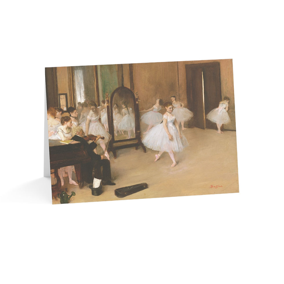 Edgar Degas - The Dancing Class : Greeting Card Set