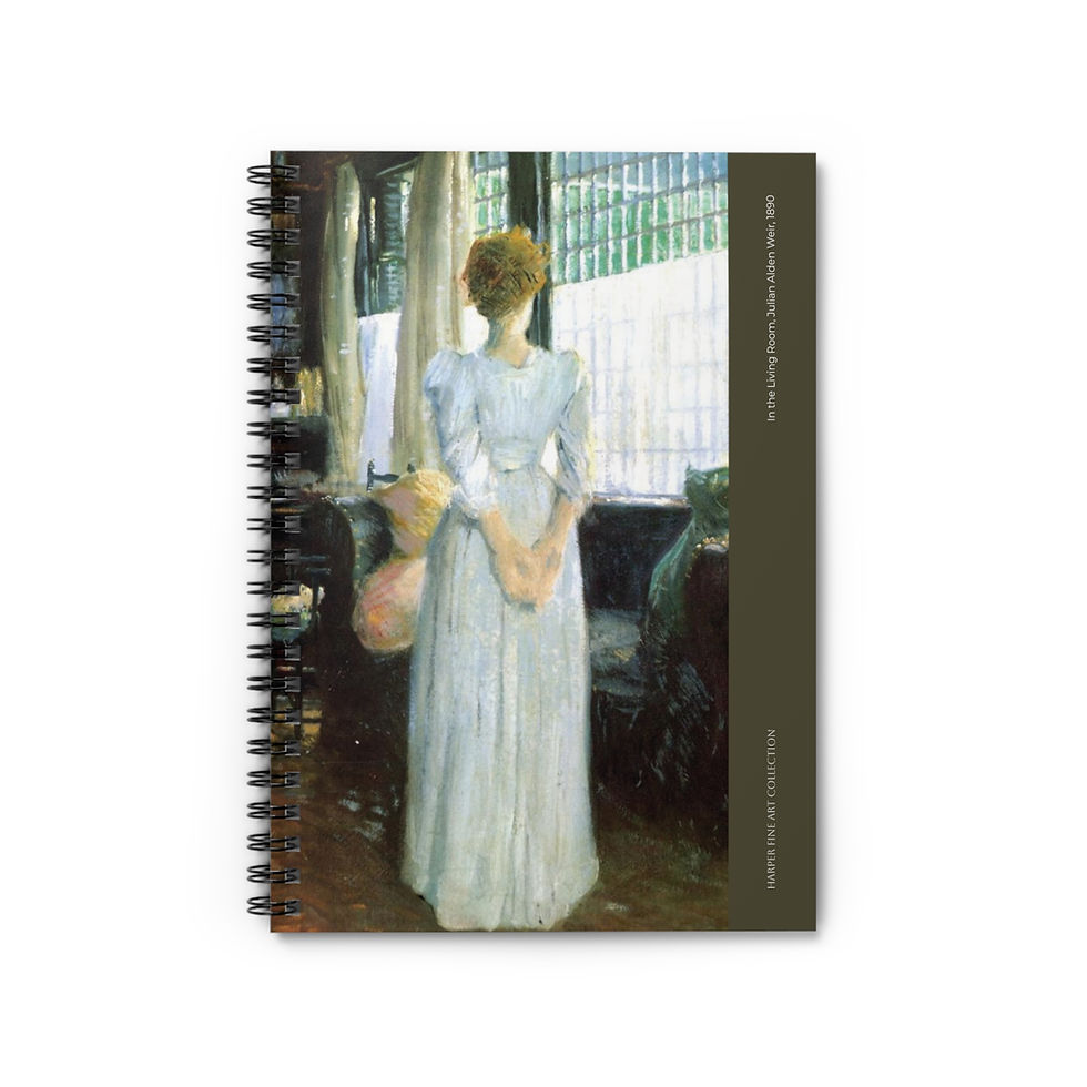 Julian Alden Weir - In the Living Room : Spiral Notebook