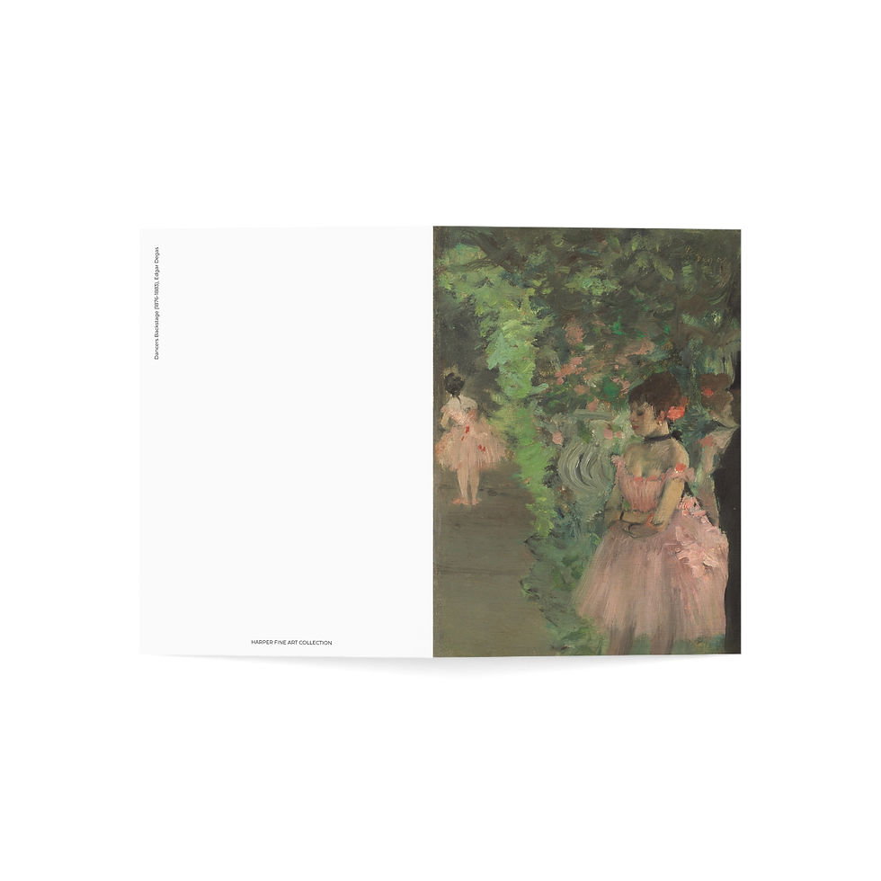 Edgar Degas - Dancers Backstage : Greeting Card - Set