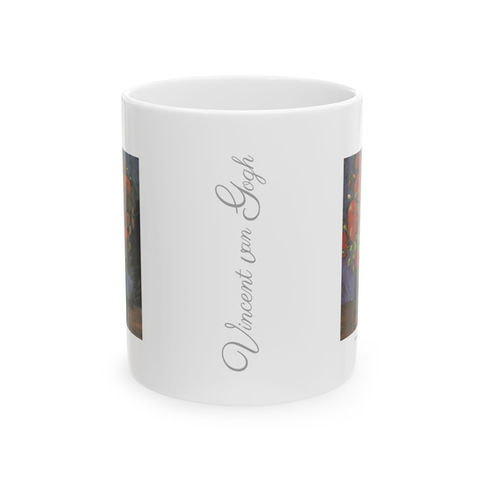 Vincent Van Gogh - Vase with Poppies : Coffee Mug