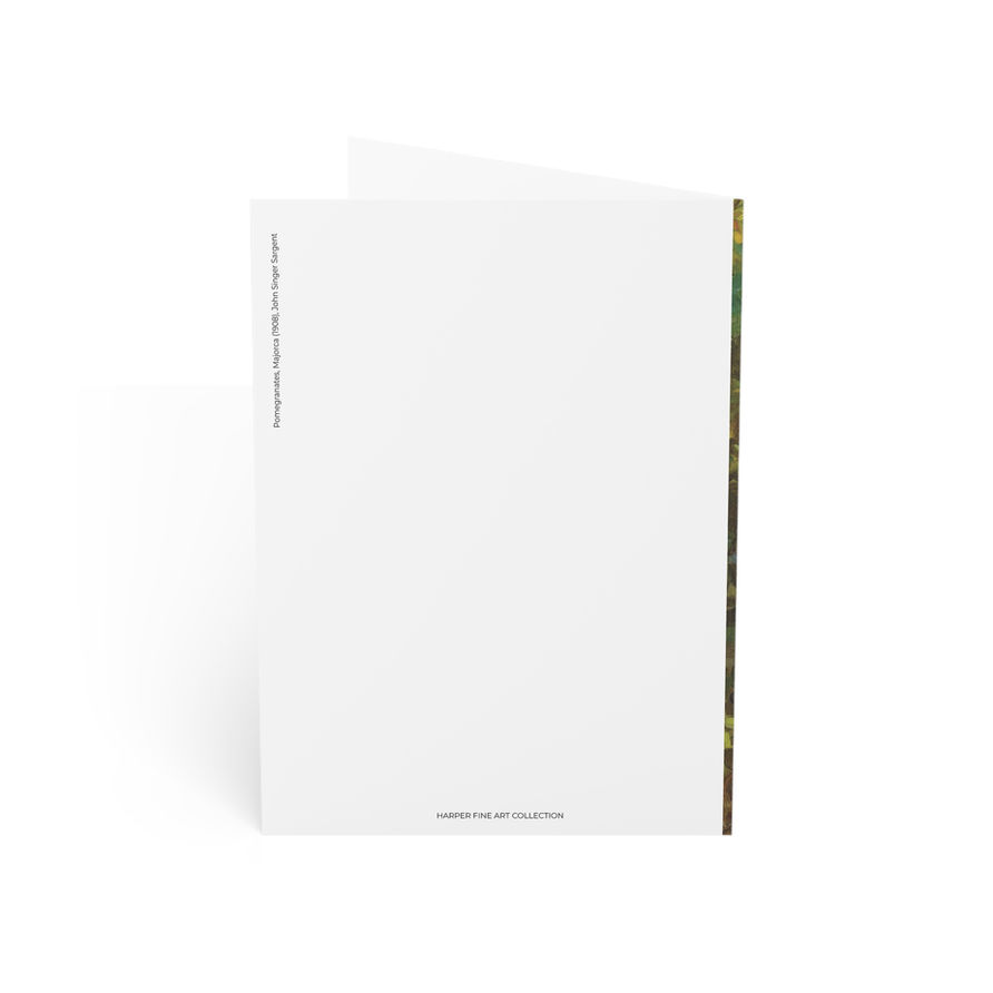 John Singer Sargent -Pomegranates, Majorca :Holiday Greeting Cards Set of 10, 30