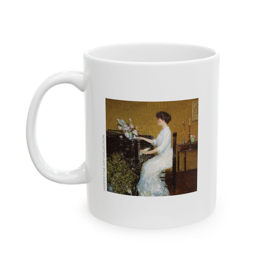 Childe Hassam - At the Piano : Coffee Mug