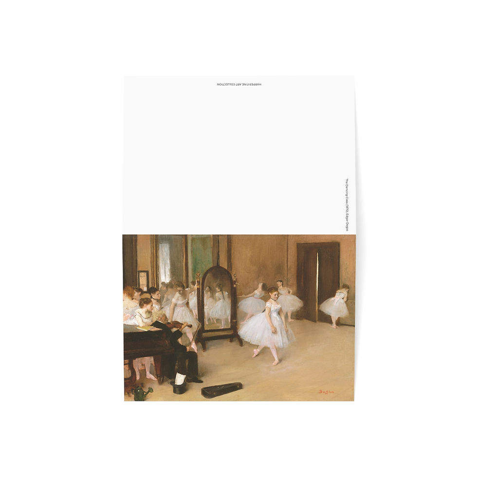 Edgar Degas - The Dancing Class : Greeting Cards