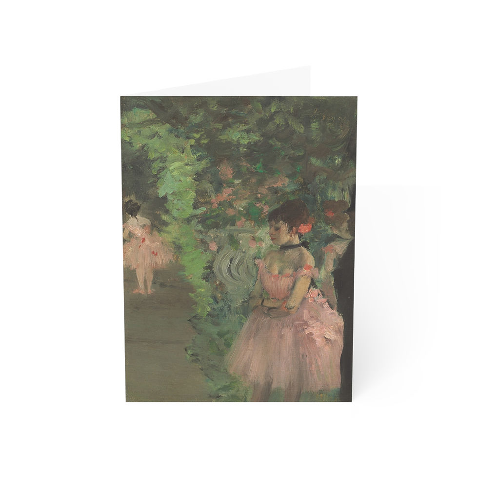 Edgar Degas - Dancers Backstage : Greeting Card - Set