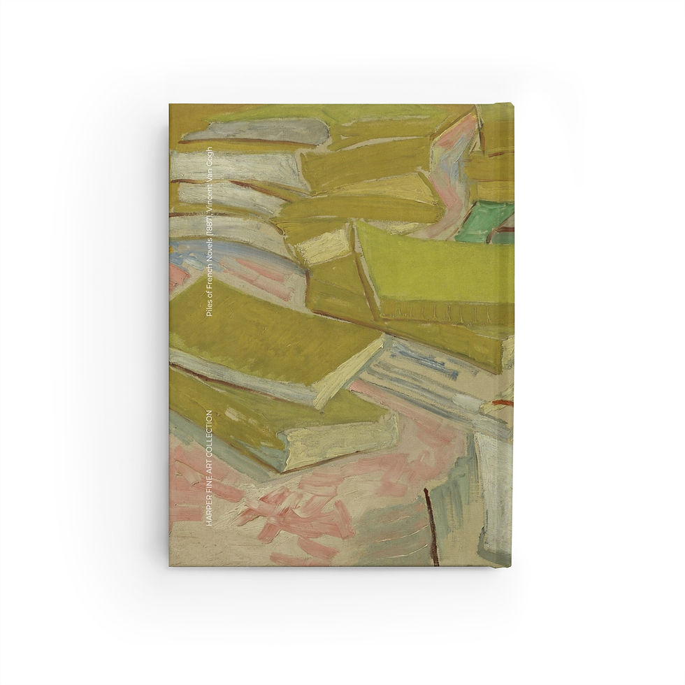Vincent Van Gogh - Piles of French Novels : Reading Journal Notebook