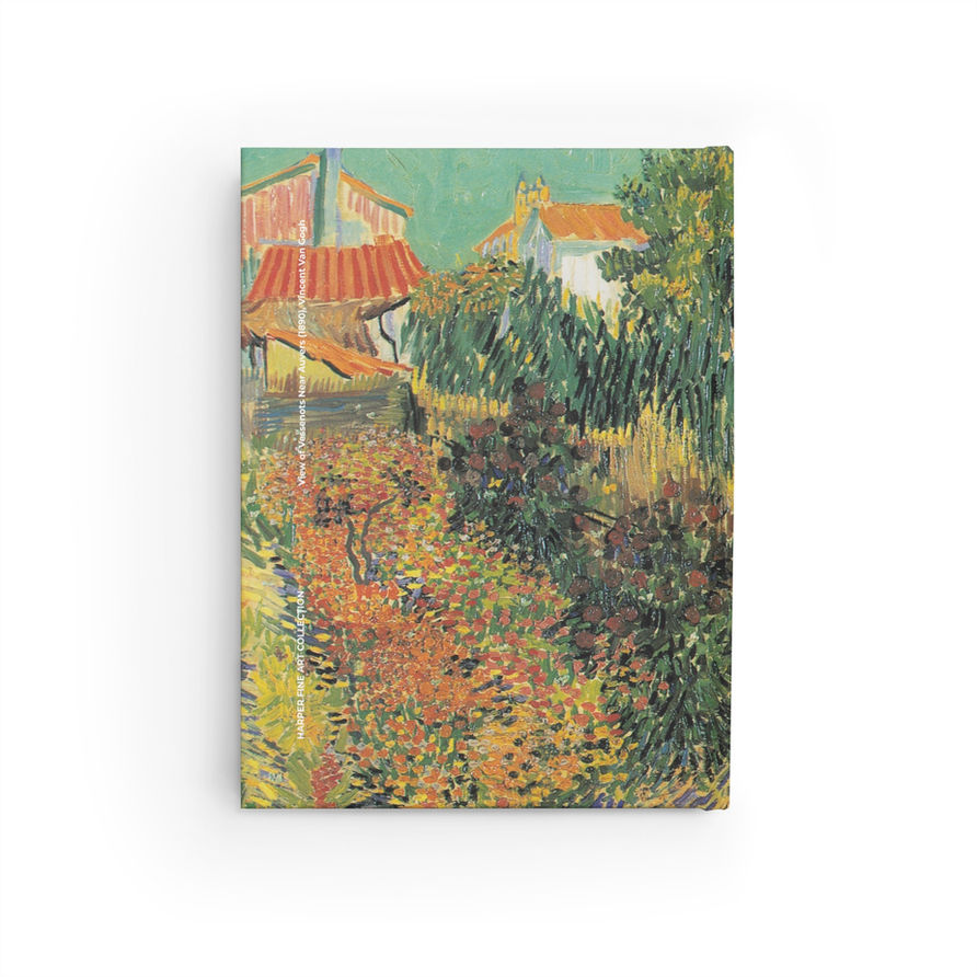Vincent Van Gogh - Garden Behind a House - Journal Notebook - Ruled Line