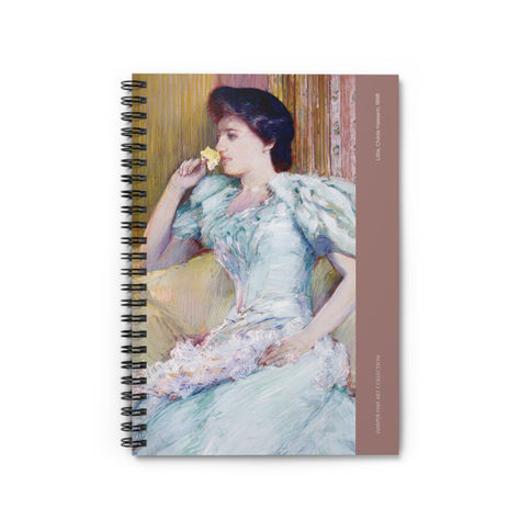 Childe Hassam - Lillie : Spiral Notebook - Color accent : Ruled Line