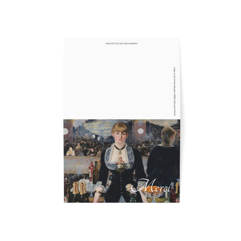 Édouard Manet-A Bar at the Folies-Bergère :Merci,Thank You Cards-Set of 10 or 30
