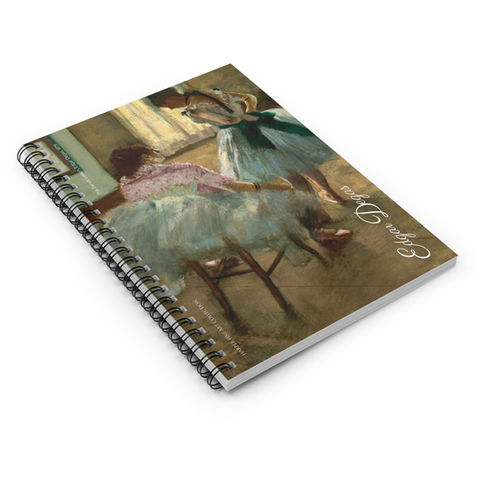 Edgar Degas - The Dance Lesson : Spiral Notebook - Ruled Line