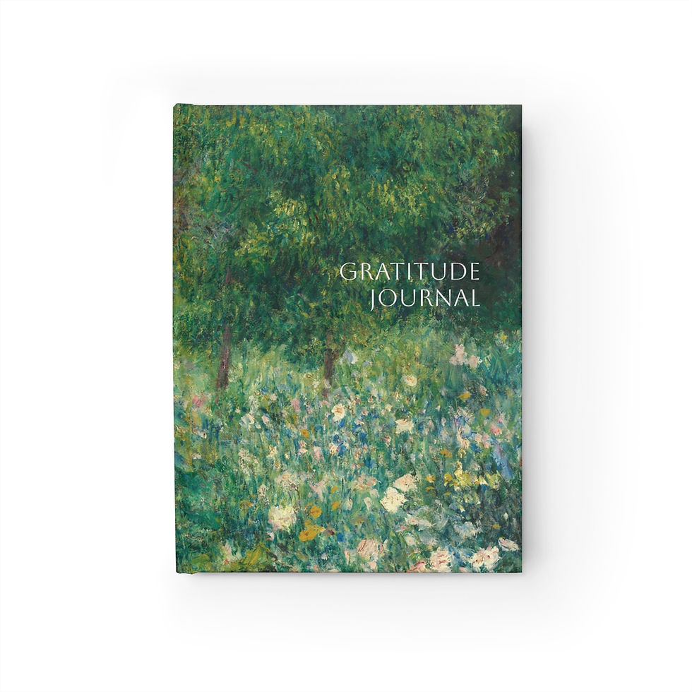 Auguste Renoir - Picking Flowers : Gratitude Journal - Ruled Line