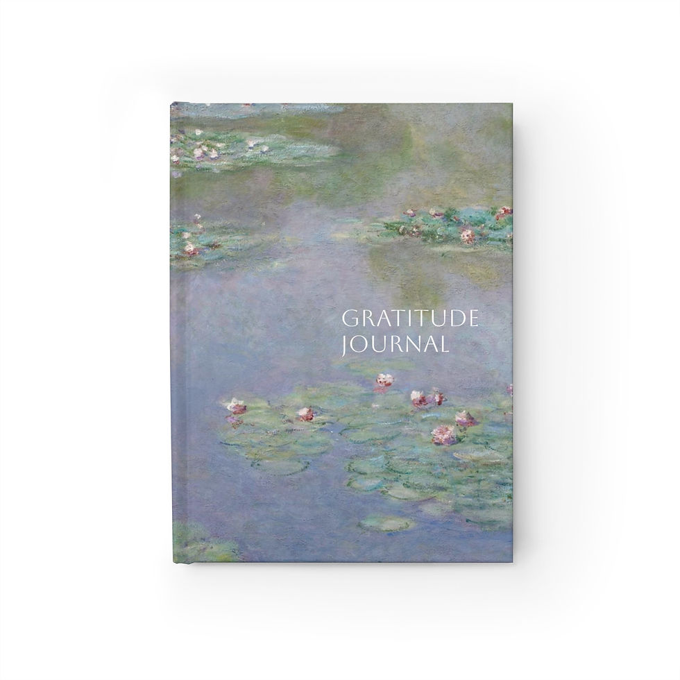 Claude Monet - Water Lilies (1907) : Gratitude Journal Notebook