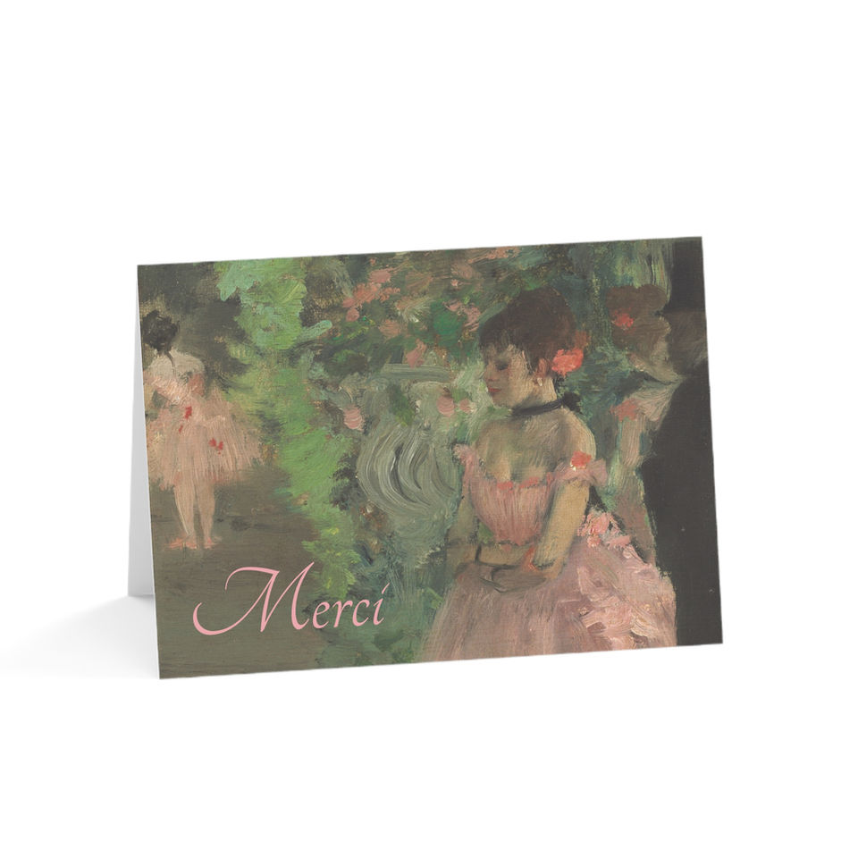 Edgar Degas - Dancers Backstage : Thank You Cards - Set of 10 or 30