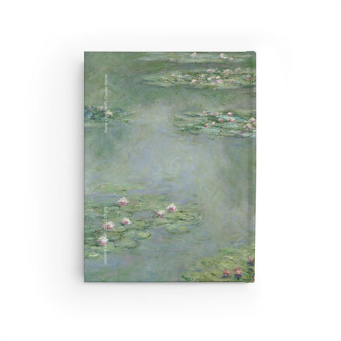 Claude Monet - Water Lilies (1907) : Live, Laugh, Love, Journal Notebook