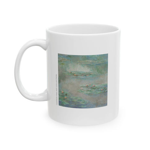 Fine Art Mug : Water Lilies by Impressionist : Claude Monet : Gift for Art Lovers