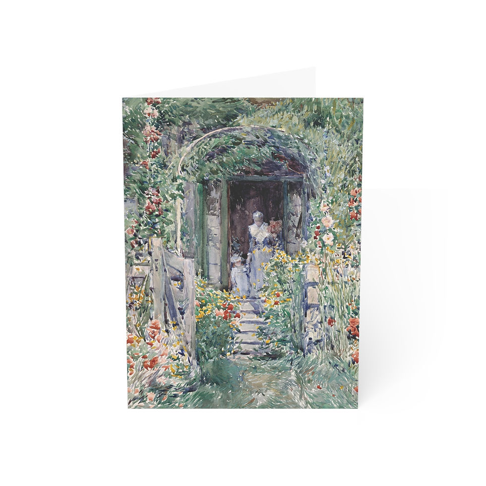 Childe Hassam - The Garden in Its Glory : Greeting Cards - Set of 10 or 30
