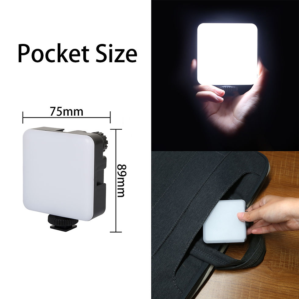 Miniaturbild: One Knob Control 5W Daylight On-camera Dimmable Fill-in Light