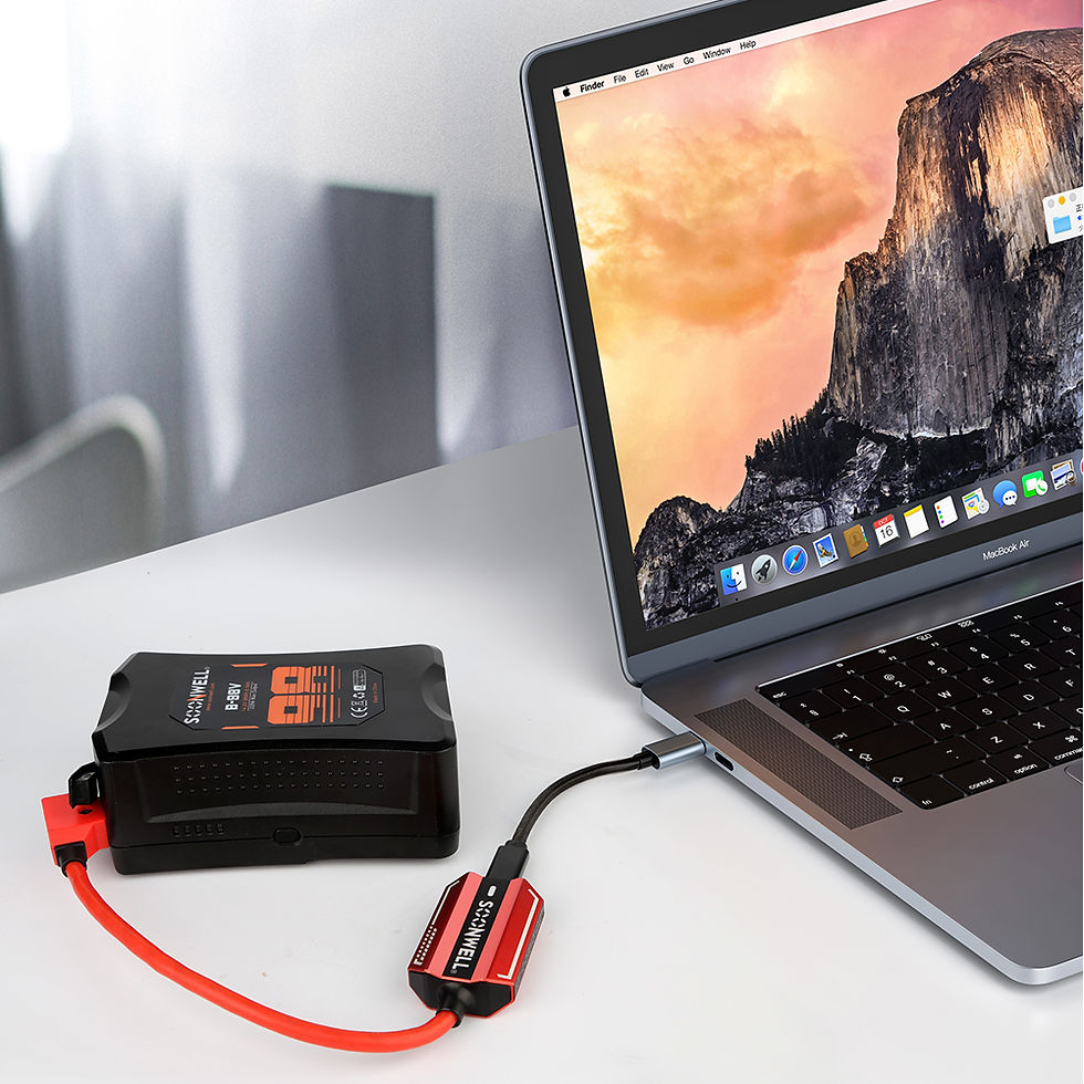 Thumbnail: 100W Bi-directional USB-PD Type-C Super Power Quick Charging Adapter with D-tap
