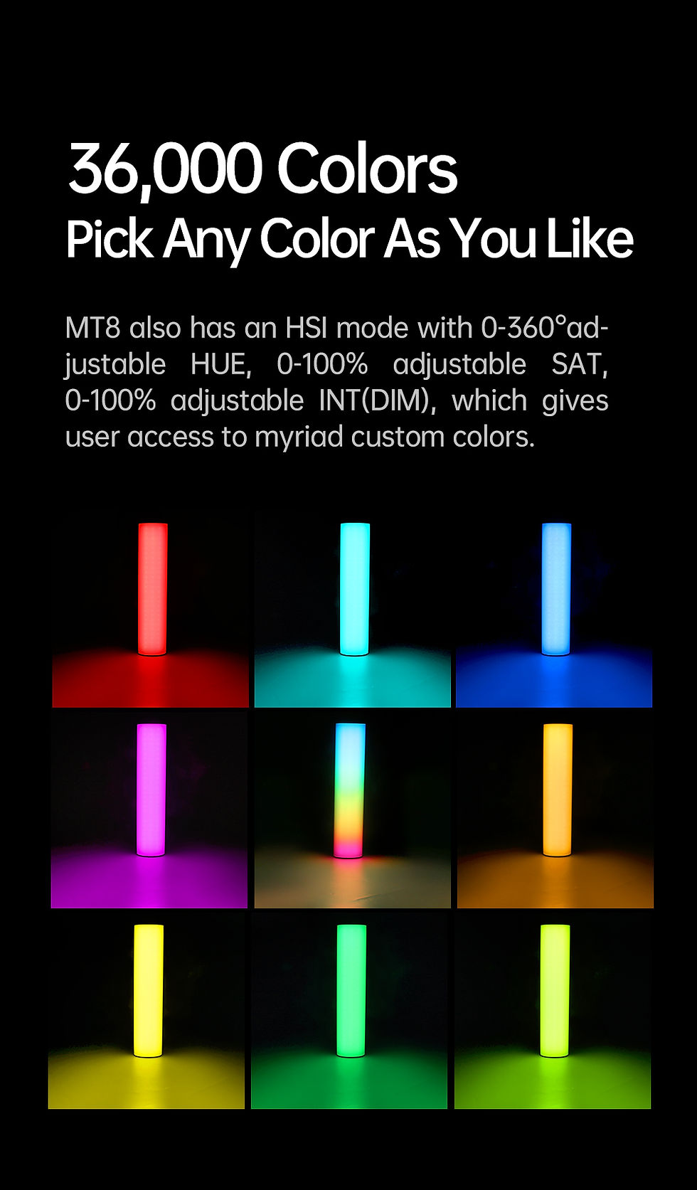 サムネイル： SOONWELL MT8 RGBWW Pixel Tube with Music Sound Effect