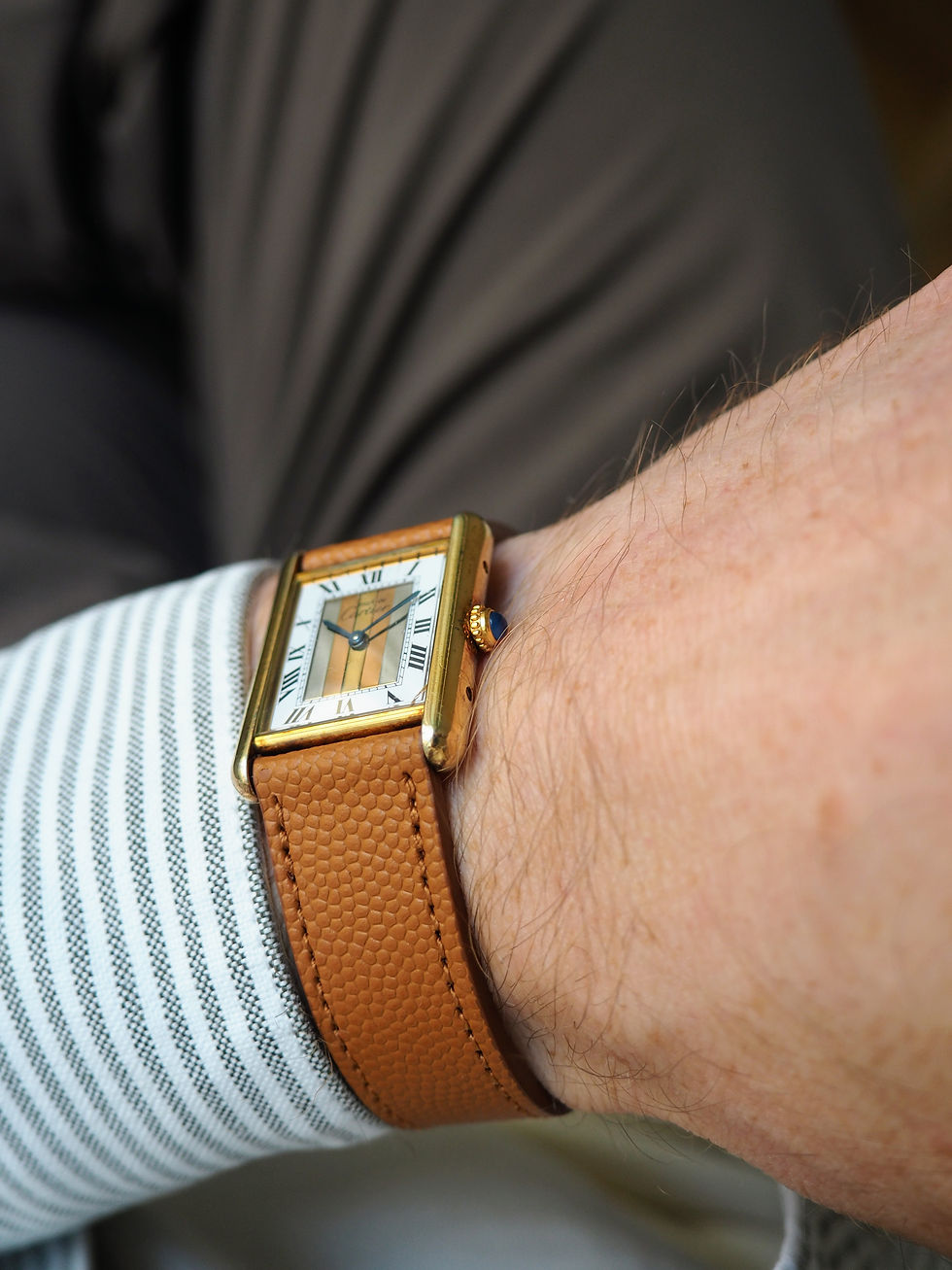 Miniaturbild: Cartier Tank | Trinity Dial | ref. 590005 from 1990s