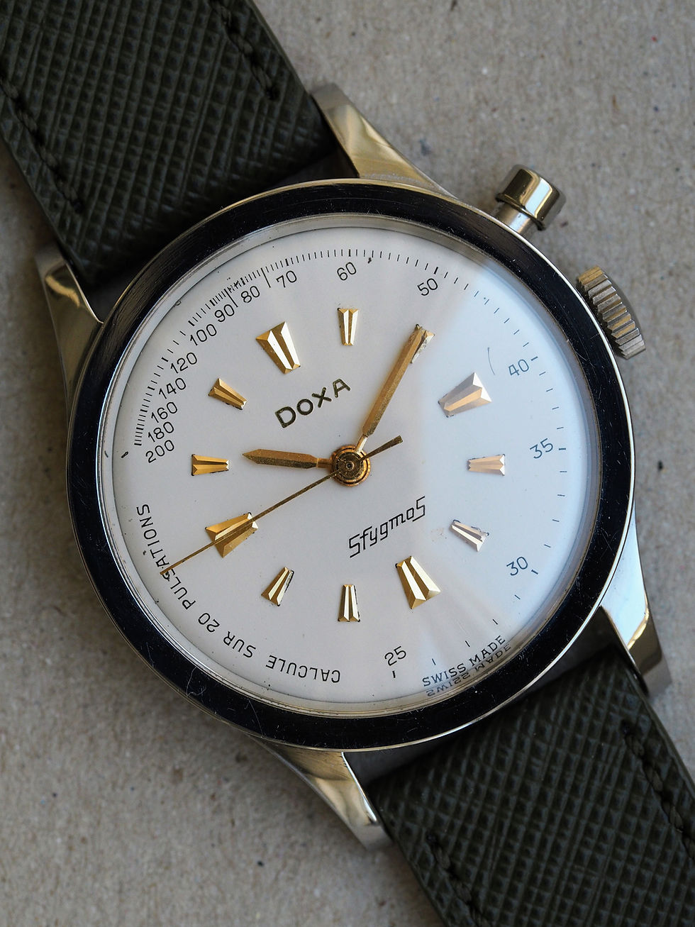 Miniaturbild: Doxa Sfygmos | Pulsometer Mono Pusher Chronograph | from 1950s