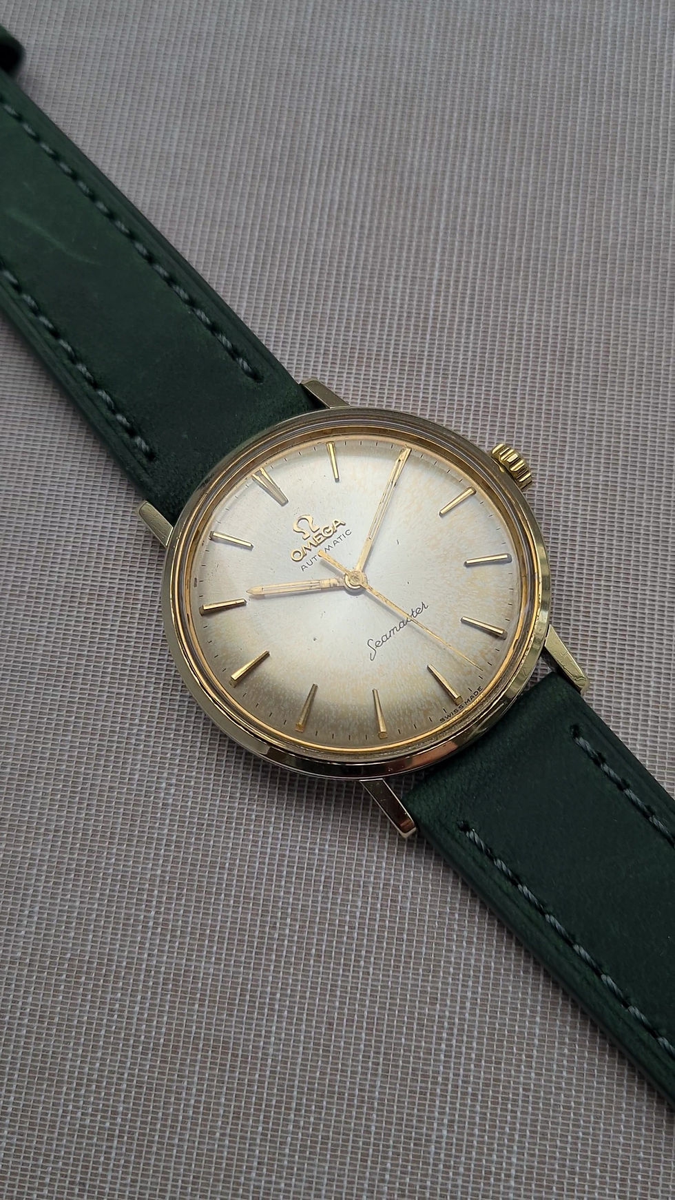 Thumbnail: SOLD | Omega Seamaster | golden-cream | ref. 14765 from 1960s
