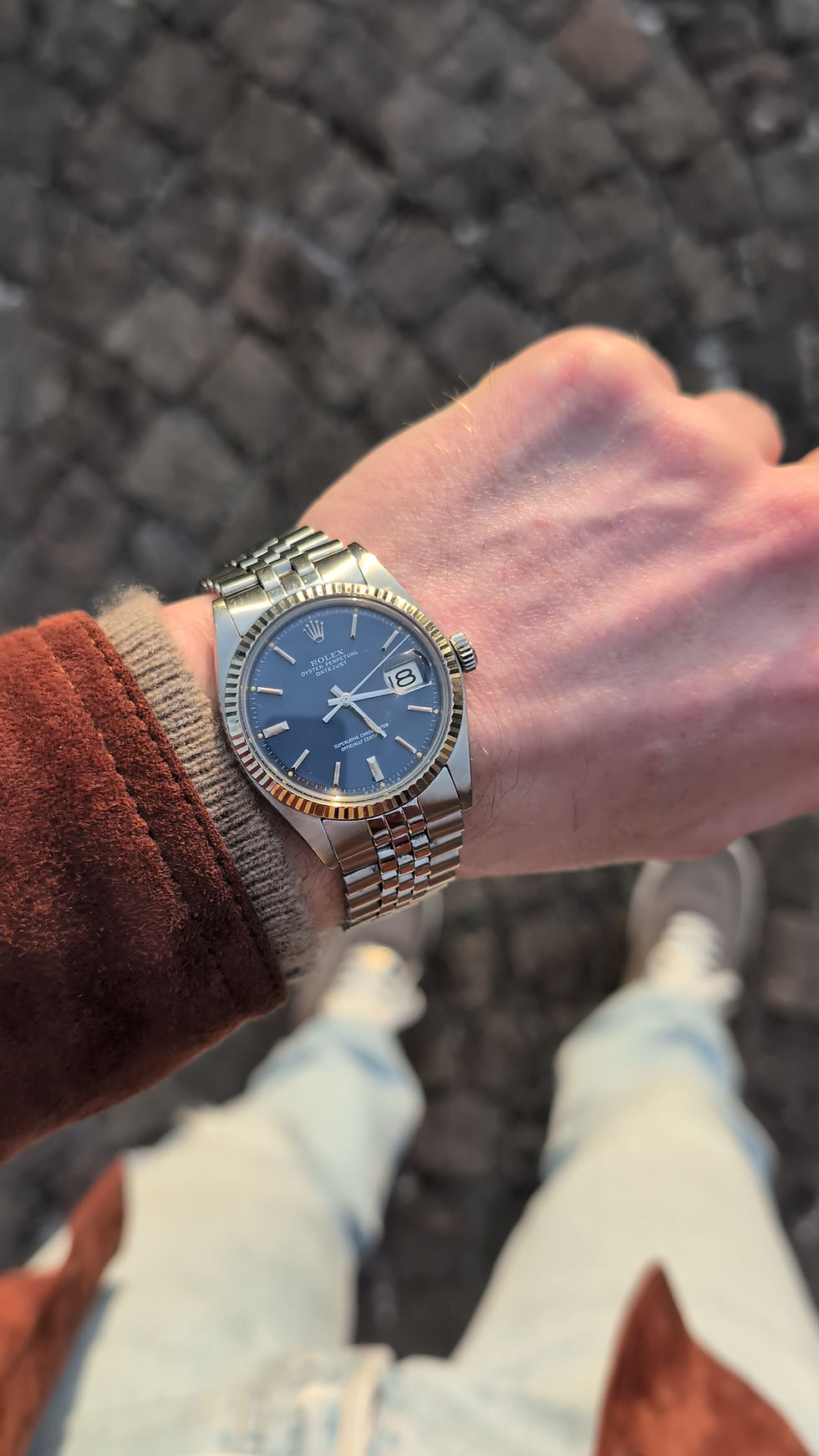 Thumbnail: SOLD | Rolex Datejust | Full-Set, Sigma-Step-Dial | ref. 1601 from 1975