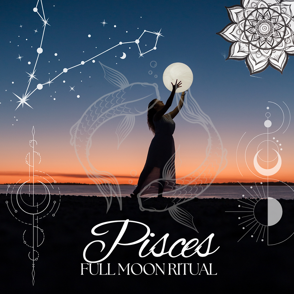 🌀Pisces Full Moon Ritual – Live on Zoom