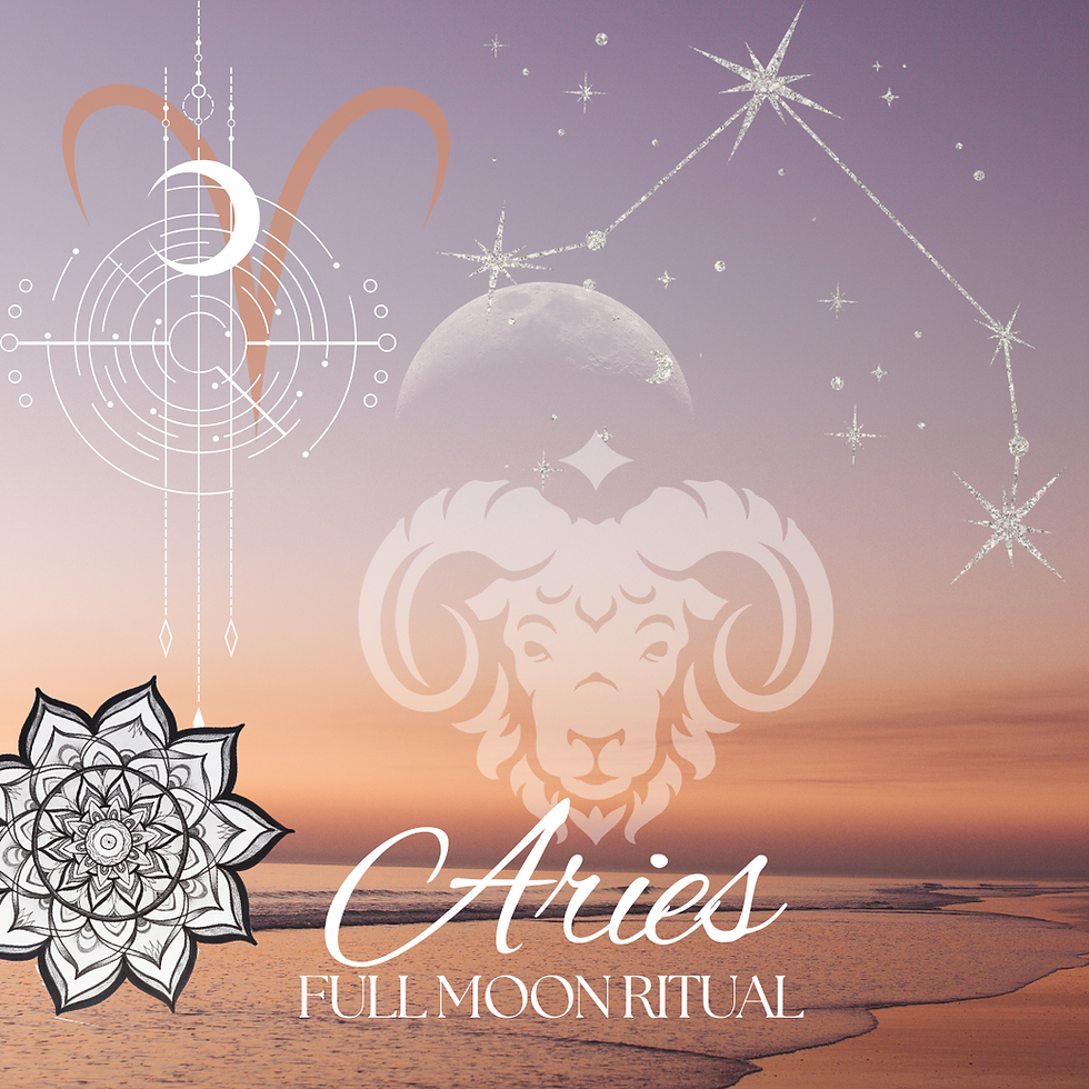 🔥Aries Full Moon Ritual – Live on Zoom