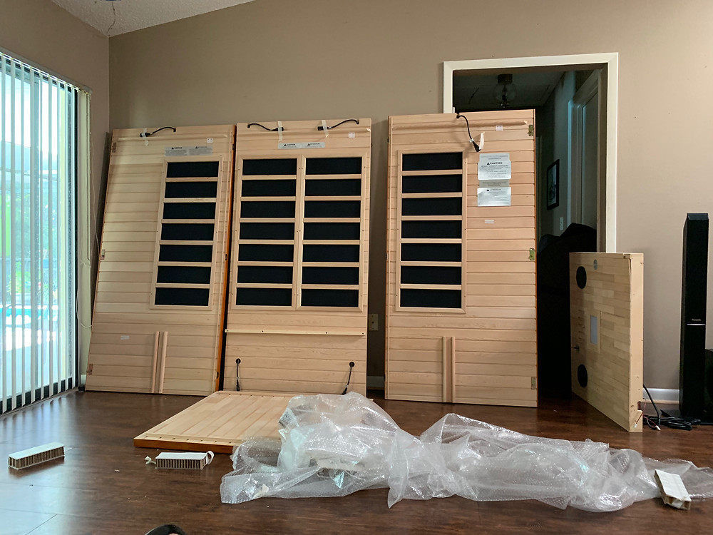 DYNAMIC SAUNAS AMZ-DYN-6106-01 Barcelona 1-2 Person Far Infrared Sauna - assembly