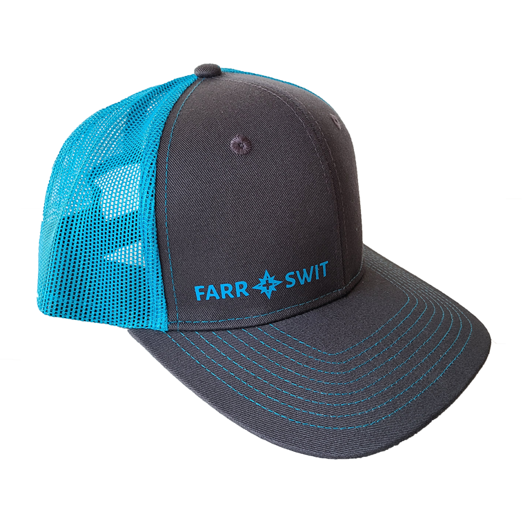 Mini Farr + Swit Logo Grey/Black - Mesh Snapback