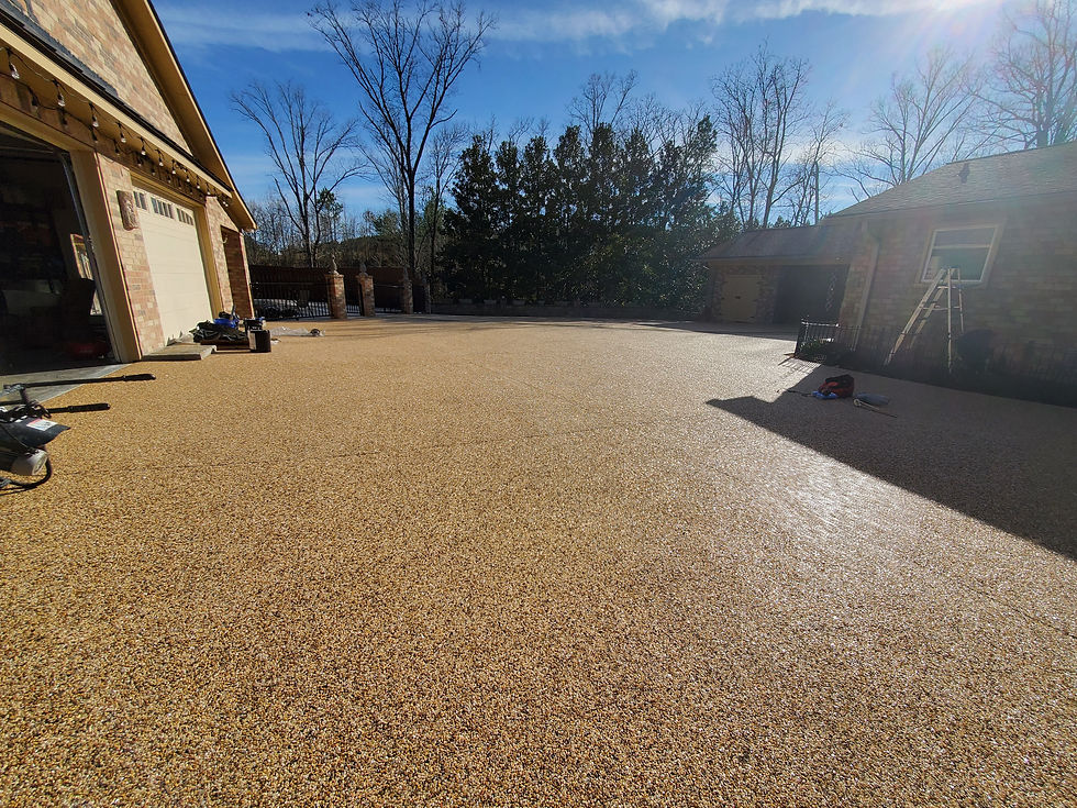 pebble epoxy driveway Georgia