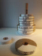 The I Can Tower with the top two circles off so you can see the Who You are parts