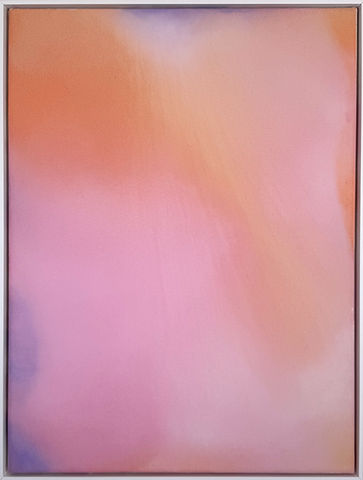 Abstrakte Malerei: Rosa, Orange, sanfte Übergänge