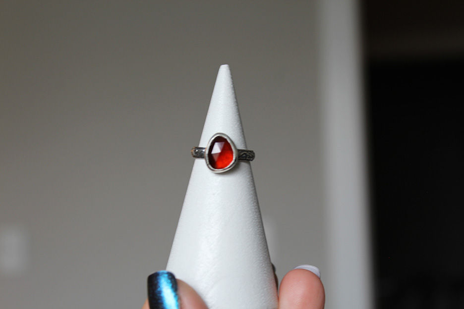 Thumbnail: Garnet 'Embers' Ring | size 6.75