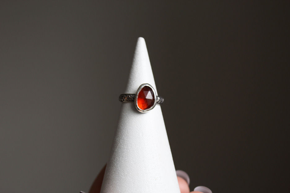 Thumbnail: Garnet 'Embers' Ring | size 6.25