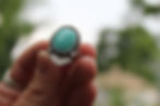 Thumbnail: Stamped Turquoise Statement Ring