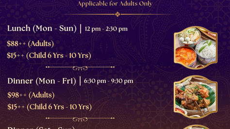 South East Heritage: 1-For-1 Halal Buffet