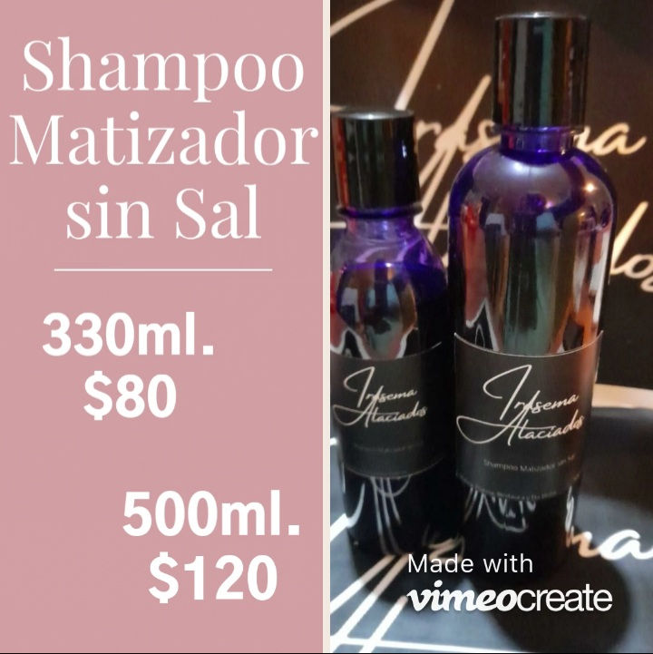 Shampoo Matizador sin Sal 500ml.