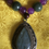 Thumbnail: Jade, Amathyst, labradorite and silver beads pendant Neclace all natural stone. 